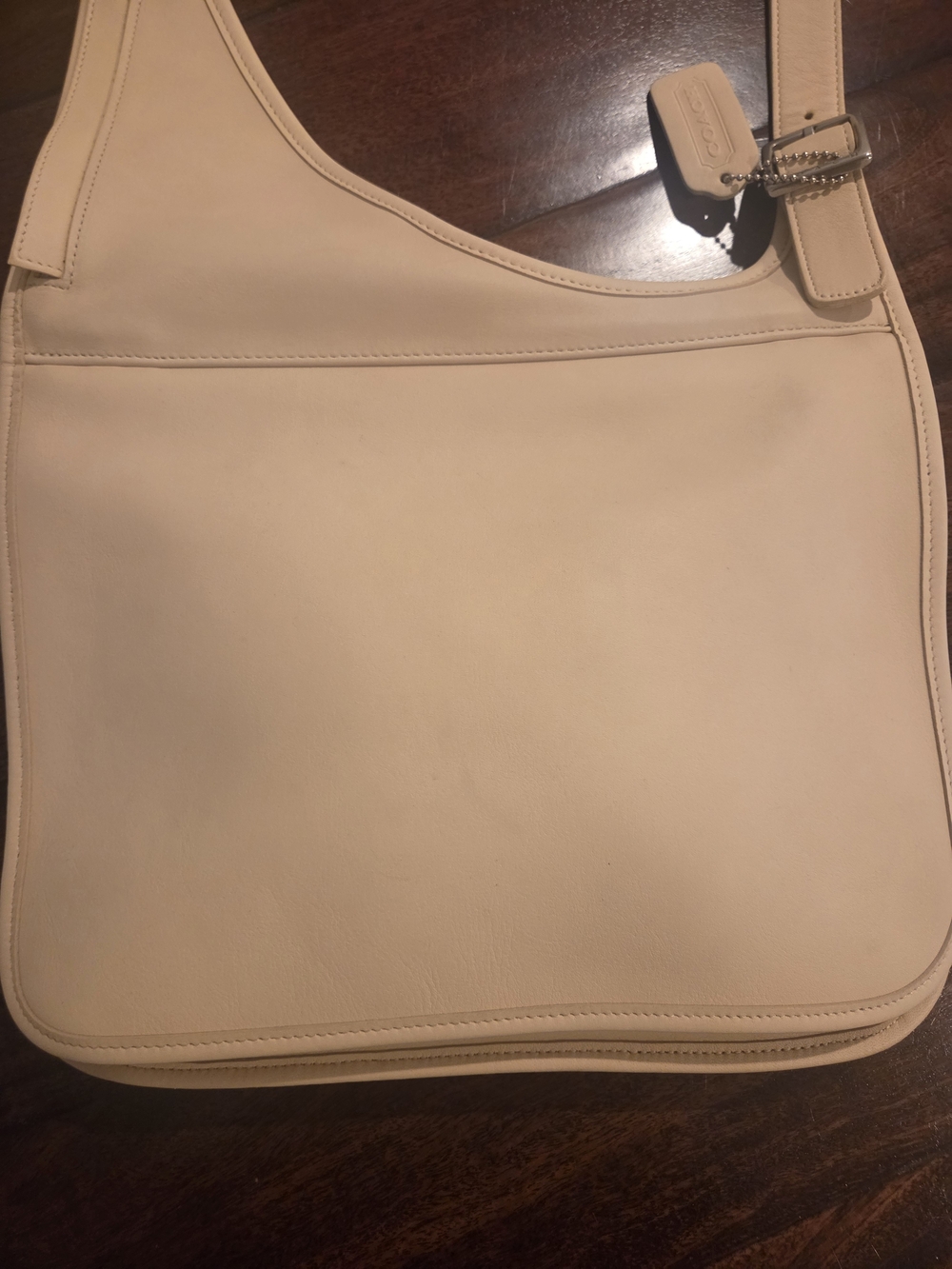 Vintage Coach Utility Hippie Flap Style #9404 Color Bone - Picture 8 of 12